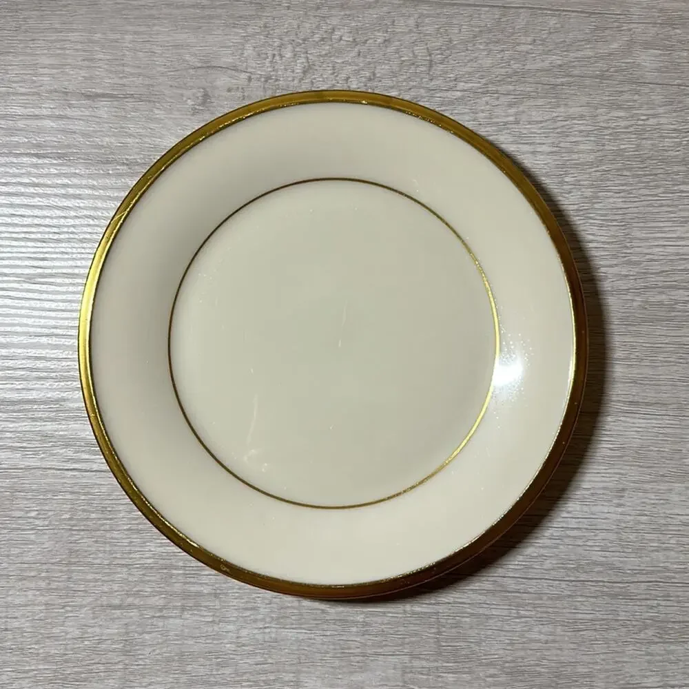 Gold Trim Lenox Eternal 6.5 Inch Plate